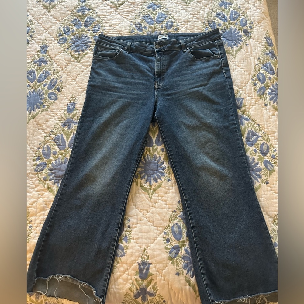 Time and Tru Dark Blue Wide-Leg Jeans